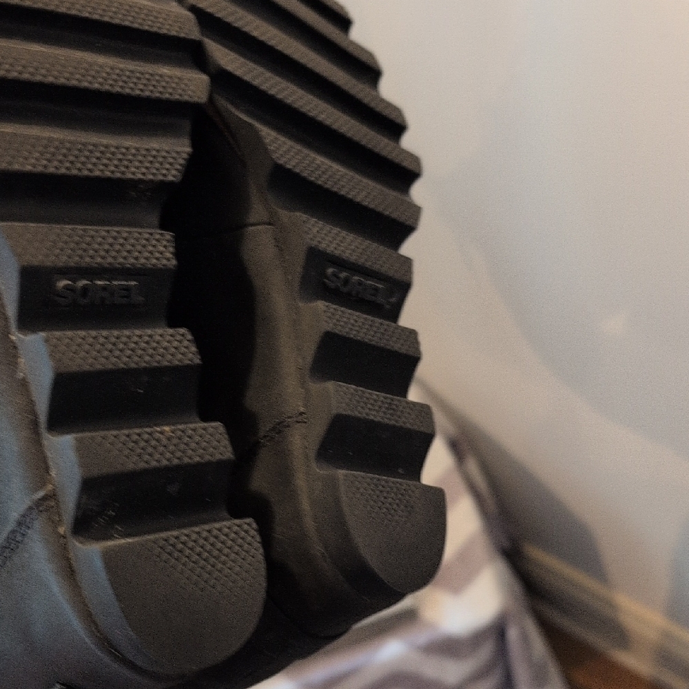 Sorel Black Lace-Up Wedge Boots - Picture 8 of 12